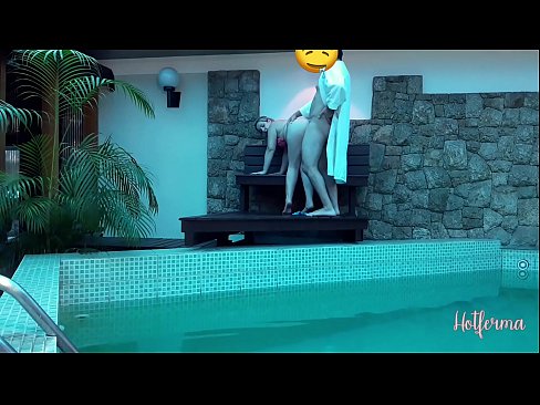 ❤️ Boss invites maid to the pool, but couldn't resist a hot ️ Super porn at us