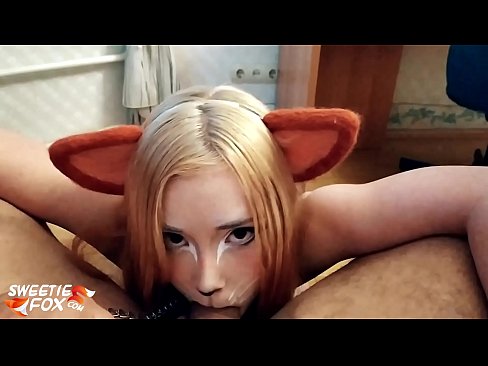 ❤️ Kitsune swallow dick and cum in her mouth ️ Super porn at us